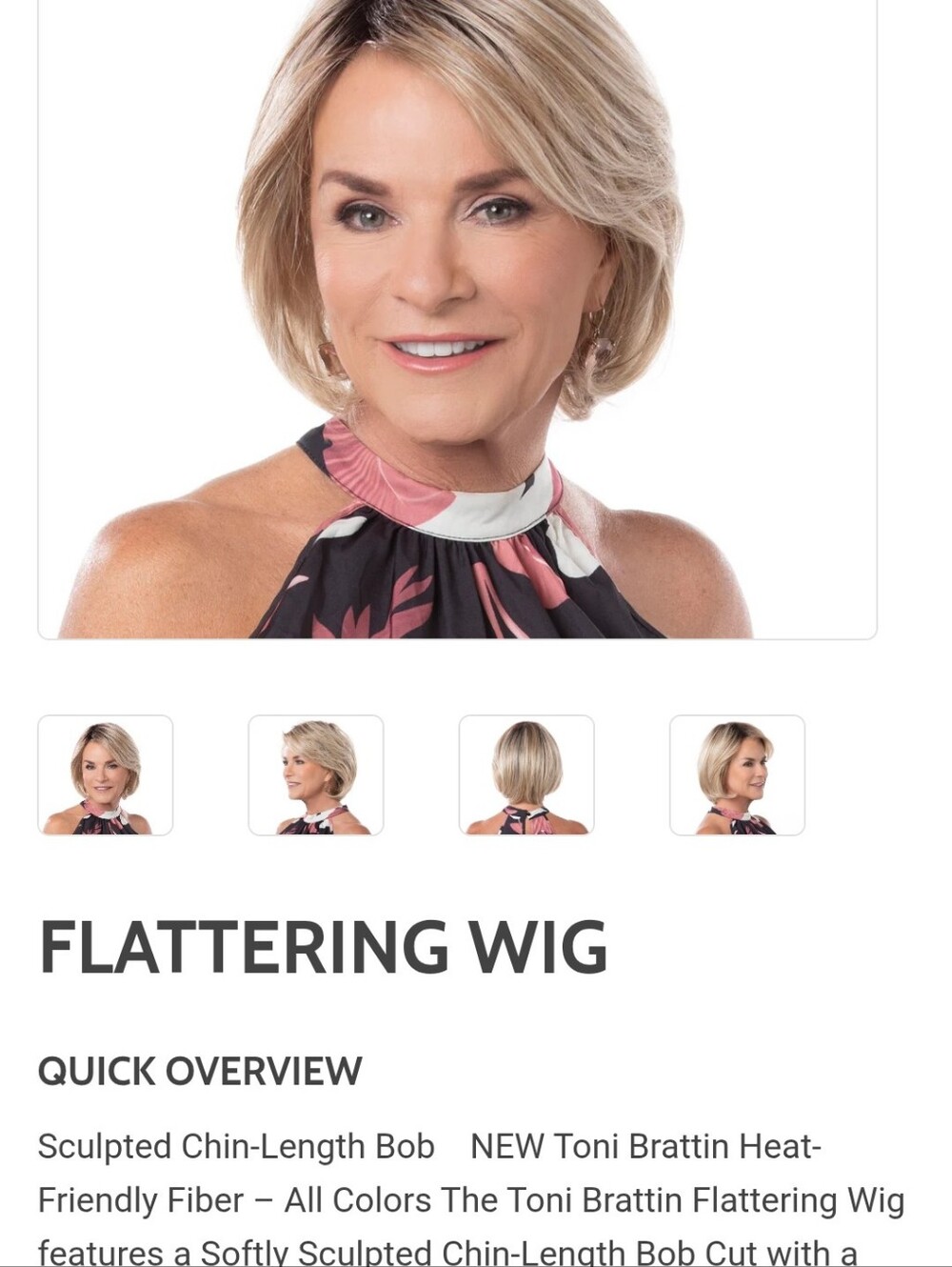 TONI BRATTIN, STYLE-FLATTERING. BROWN BLONDE. AVERAGE. NEW W TAG